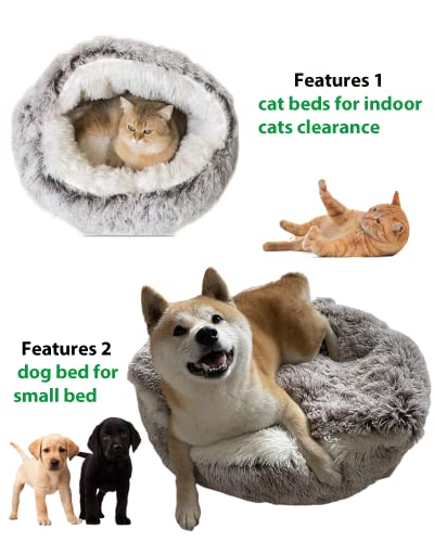 Soft Plush Round Cat Bed Pet