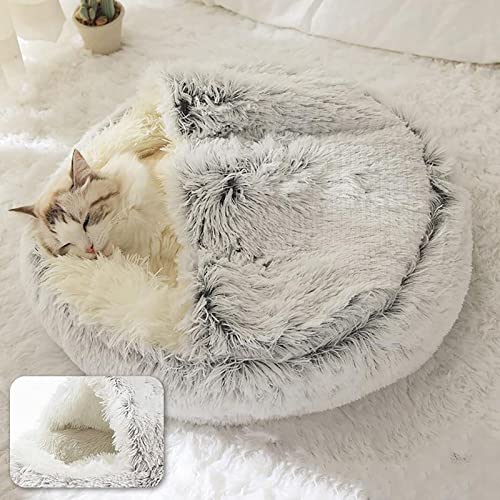 Soft Plush Round Cat Bed Pet